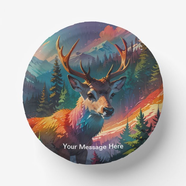 Christmas Winter Wonderland Holiday Season Paper Plate (Front)