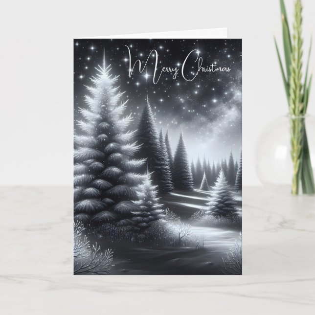 Christmas Winter Woodland Card (Front)