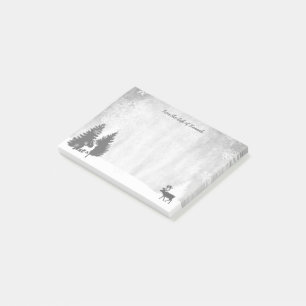 Christmas Winterscape Personalised Post-it Notes