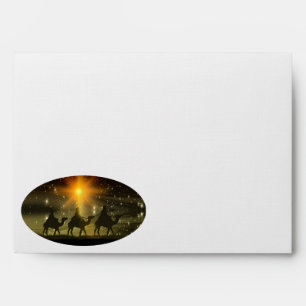 Christmas Wise Men Golden Star of Bethlehem Envelope