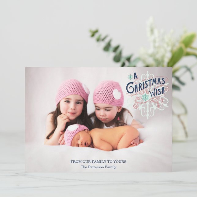 Christmas Wish Holiday Card (Standing Front)