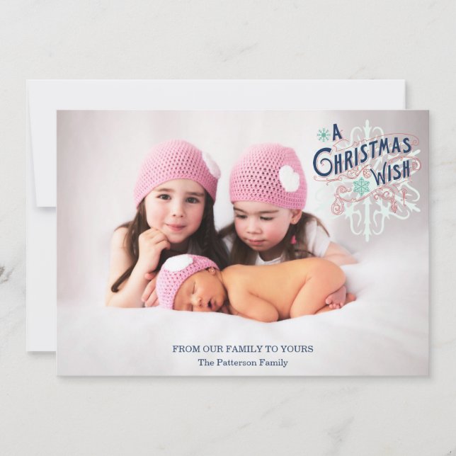 Christmas Wish Holiday Card (Front)