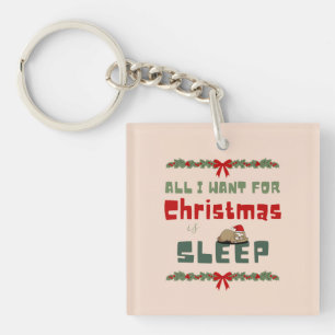 Christmas wish key ring