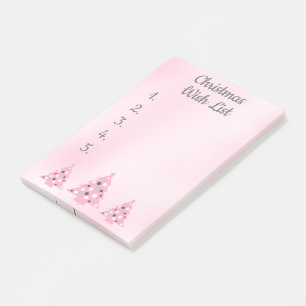 Christmas Wish list Post-it notes