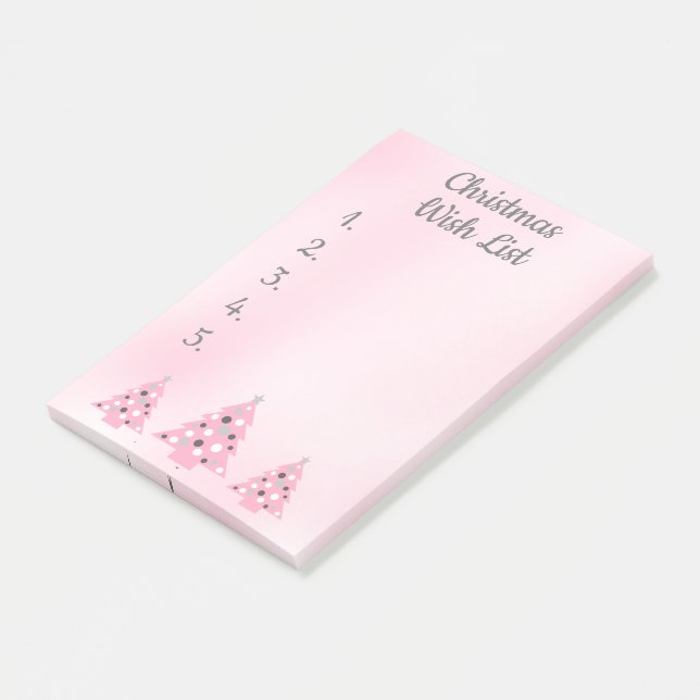 Christmas Wish list Post-it notes (Angled)
