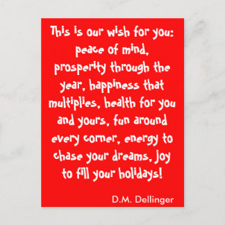 Christmas Wish Postcard