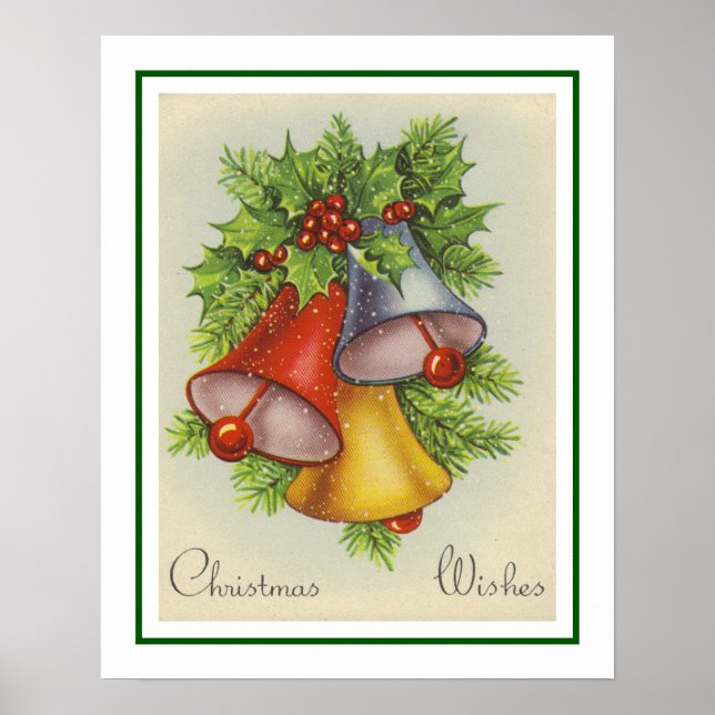 Christmas Wishes Bells Poster (Front)