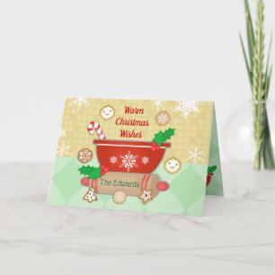 Christmas Wishes Custom Baking Greeting Card