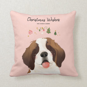 Christmas Wishes & Doggy Kisses Tail Wag Cushion