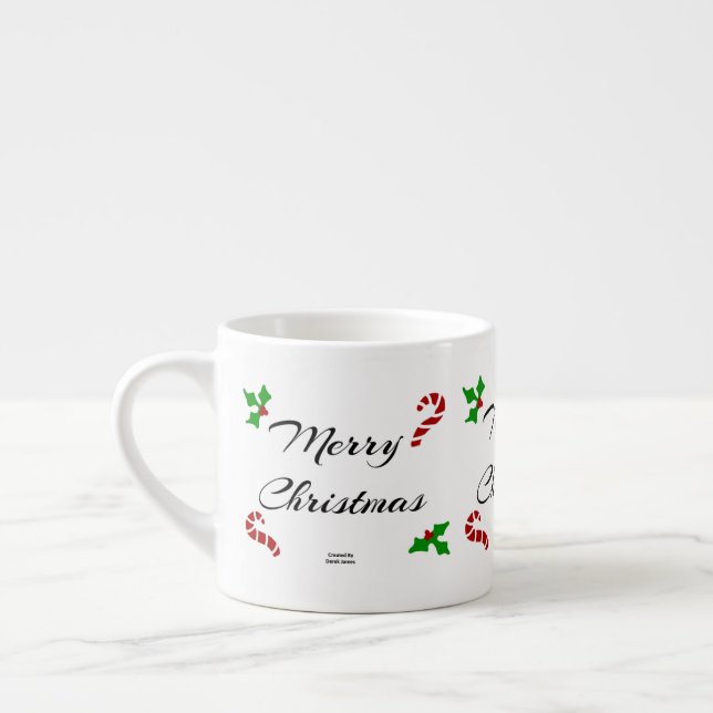 Christmas Wishes Espresso Mug (Left)