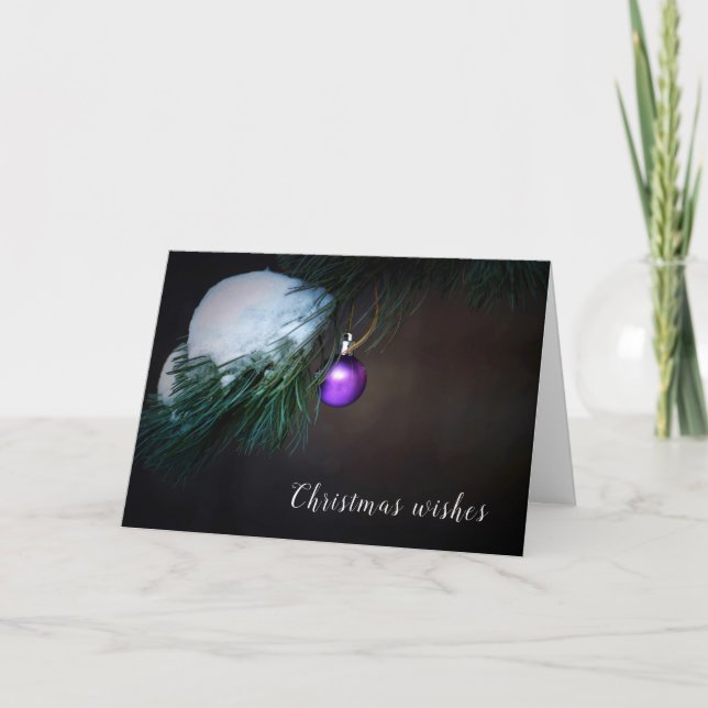 Christmas Wishes Filled with Love Holiday Card (Front)