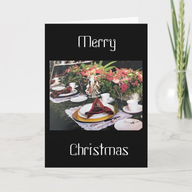 CHRISTMAS WISHES FOR FAMILY, FRIENDS & HAPPINESS CARD (Front)