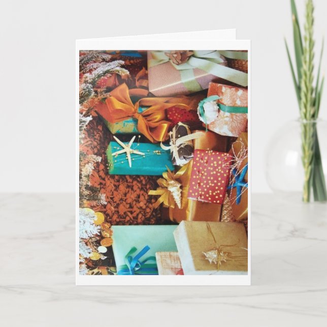 CHRISTMAS WISHES FOR FAMILY, FRIENDS & HAPPINESS CARD (Front)