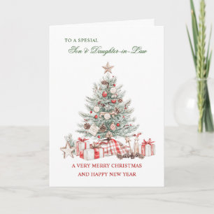 Christmas Wishes for Son & Daughter-in-Law Holiday Card