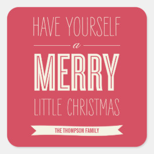 Christmas Wishes Holiday Gift Stickers