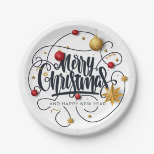 Christmas Wishes Paper Plate
