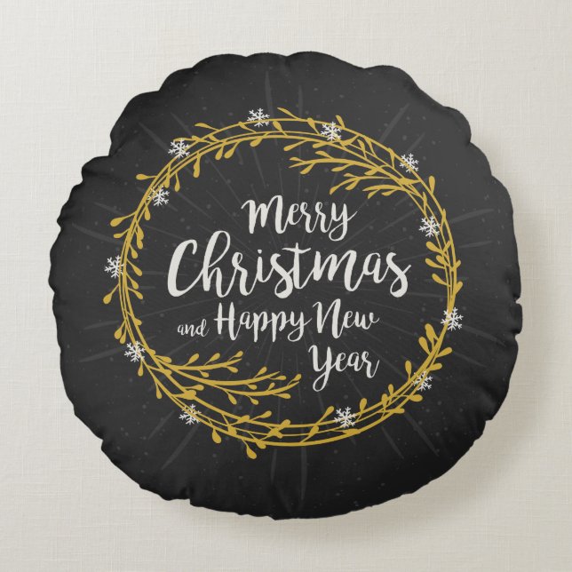 Christmas Wishes throw pillow (Front)