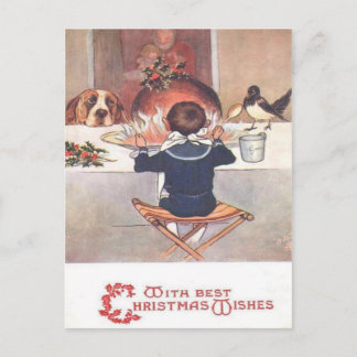 Christmas Wishes Vintage 1906 Christmas Postcard