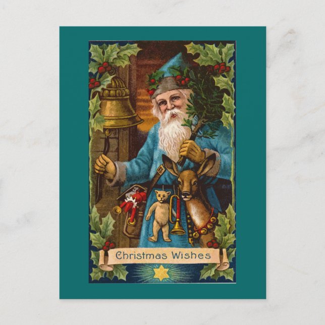 Christmas Wishes Vintage Holiday Art (Front)