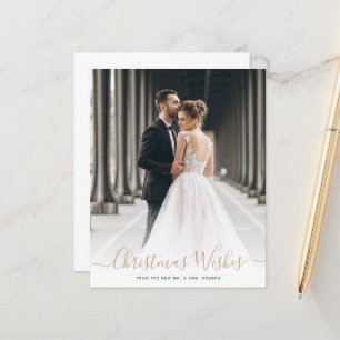 christmas wishes wedding announcement