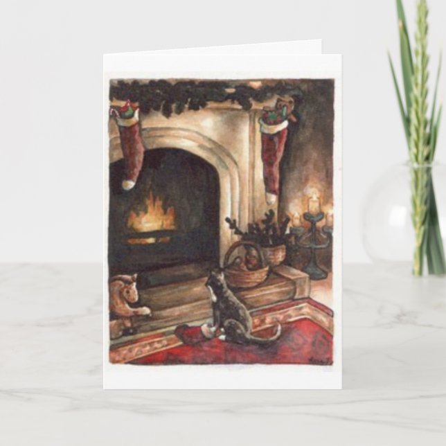 Christmas Wishing Holiday Card (Front)