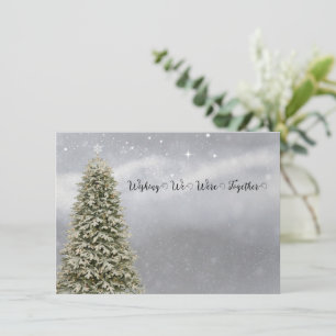 Christmas Wishing We Were Together Holiday Card