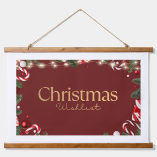 Christmas Wishlist Wall Hanging Poster | Festive H Tapestry