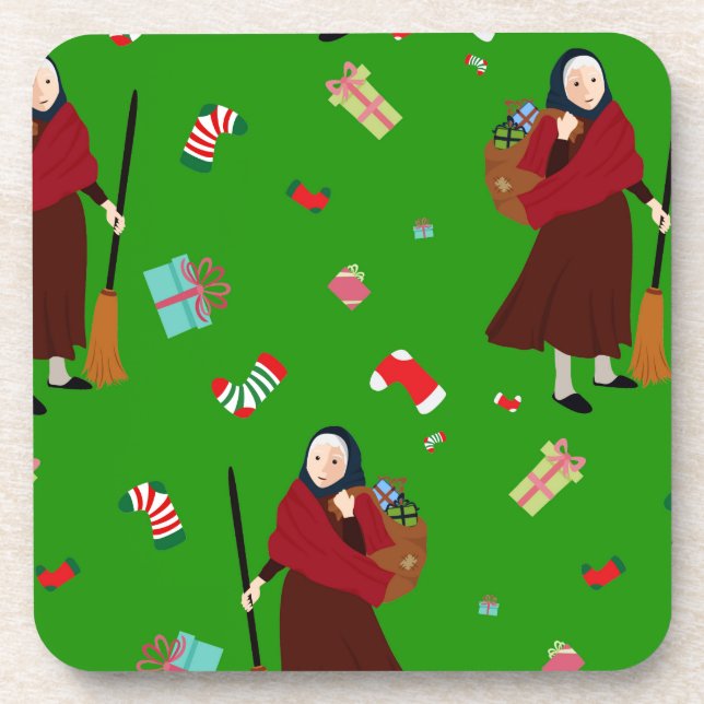 christmas witch Befana Coaster (Front)