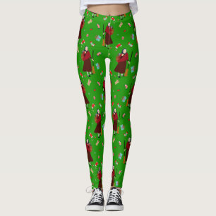 christmas Witch Befana leggings