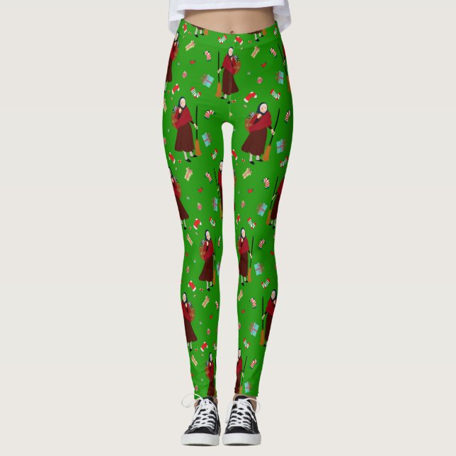 christmas Witch Befana leggings (Front)
