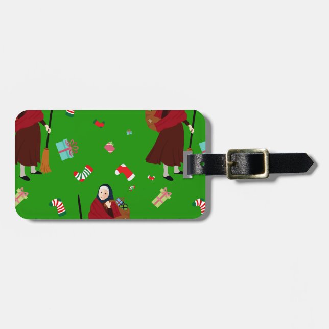 christmas witch Befana Luggage Tag (Front Horizontal)