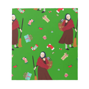 christmas witch Befana Notepad