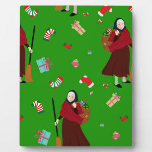 christmas witch Befana Plaque