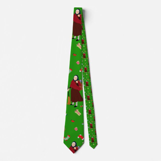 christmas witch Befana Tie (Front)