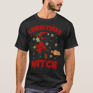 Christmas Witch Merry Witchmas Wiccan Witch Christ T-Shirt