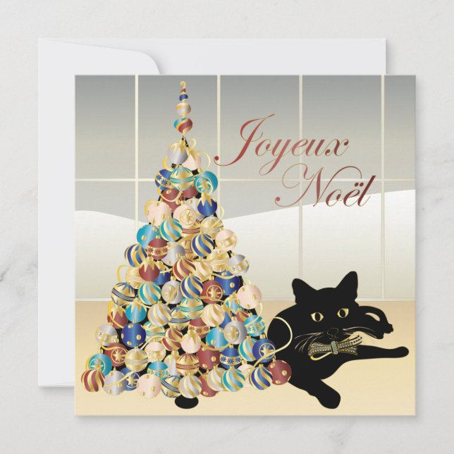 Christmas with Bella French Card/Invitation Invitation (Front)