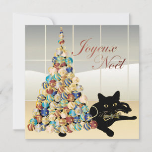 Christmas with Bella French Card/Invitation Invitation