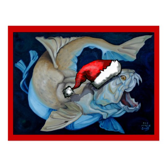 Christmas with Dunkleosteus Postcard