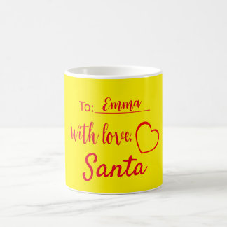Christmas With Love From Santa Simple Coffee Mug