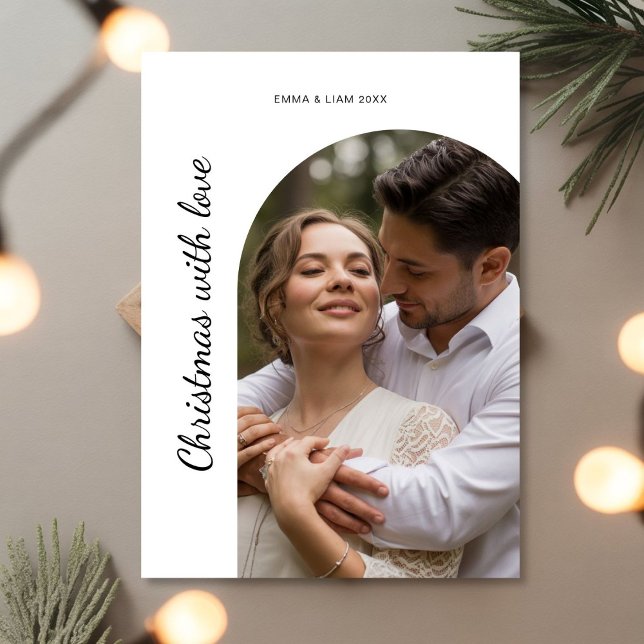Christmas With Love Personalised Couple Card (Creator Uploaded)