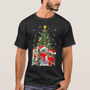 Christmas With My Cats Cat Pyjamas Family T-Shirt