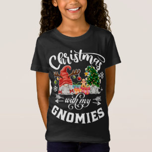 Christmas With My Gnomies Christmas Gnome Funny XM T-Shirt