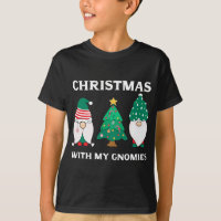Christmas With My Gnomies Funny Gnome Pun Xmas Gno