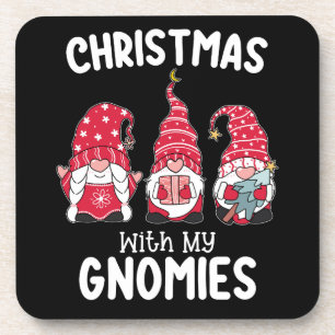 Christmas With My Gnomies Holiday Gnome Coaster
