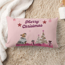 Christmas with our adorable puppy cushion! 🎄🐾