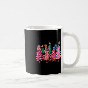 Christmas With Pink Trees Xmas Costume Girls Coffee Mug