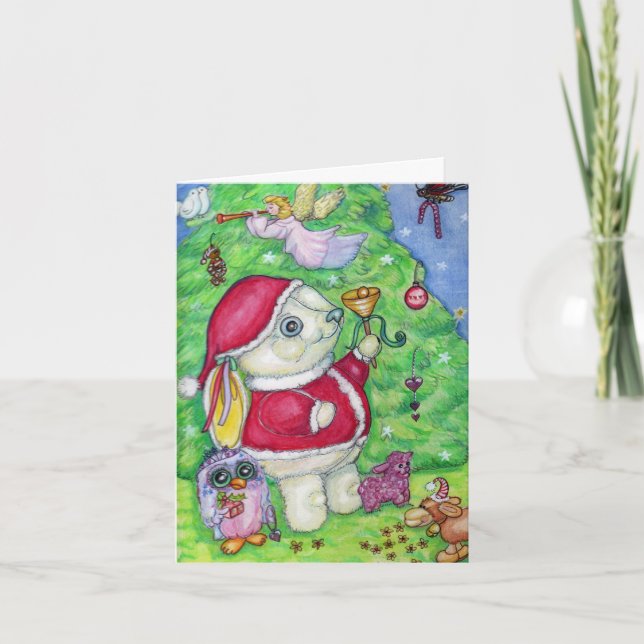 Christmas with Pookie Holiday Card (Front)