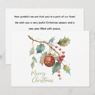 Christmas with Robin Birds Festive Holiday