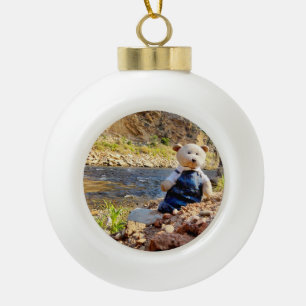 "Christmas with Sal" Ceramic Ornament