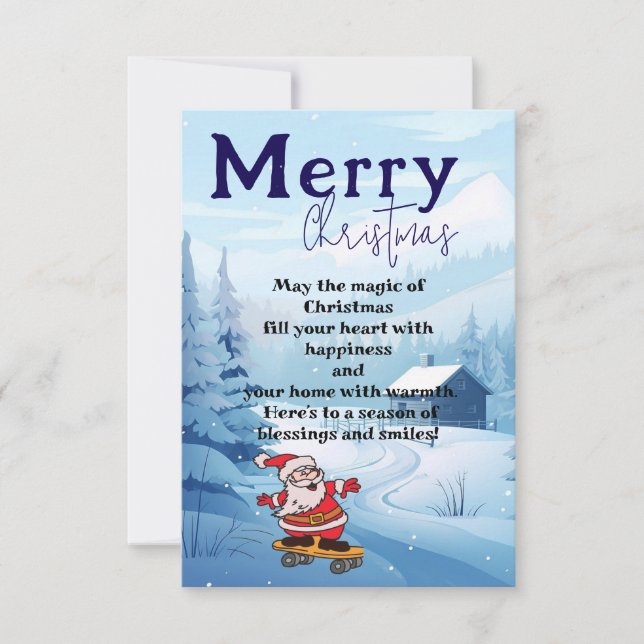 Christmas with Santa Card (Front)